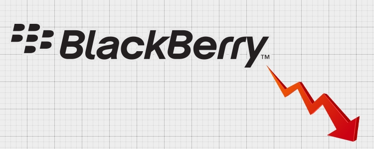 Blackberry Shares Fall